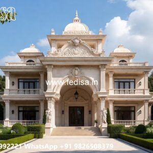 European Style Villa Flat Roof House No-4030