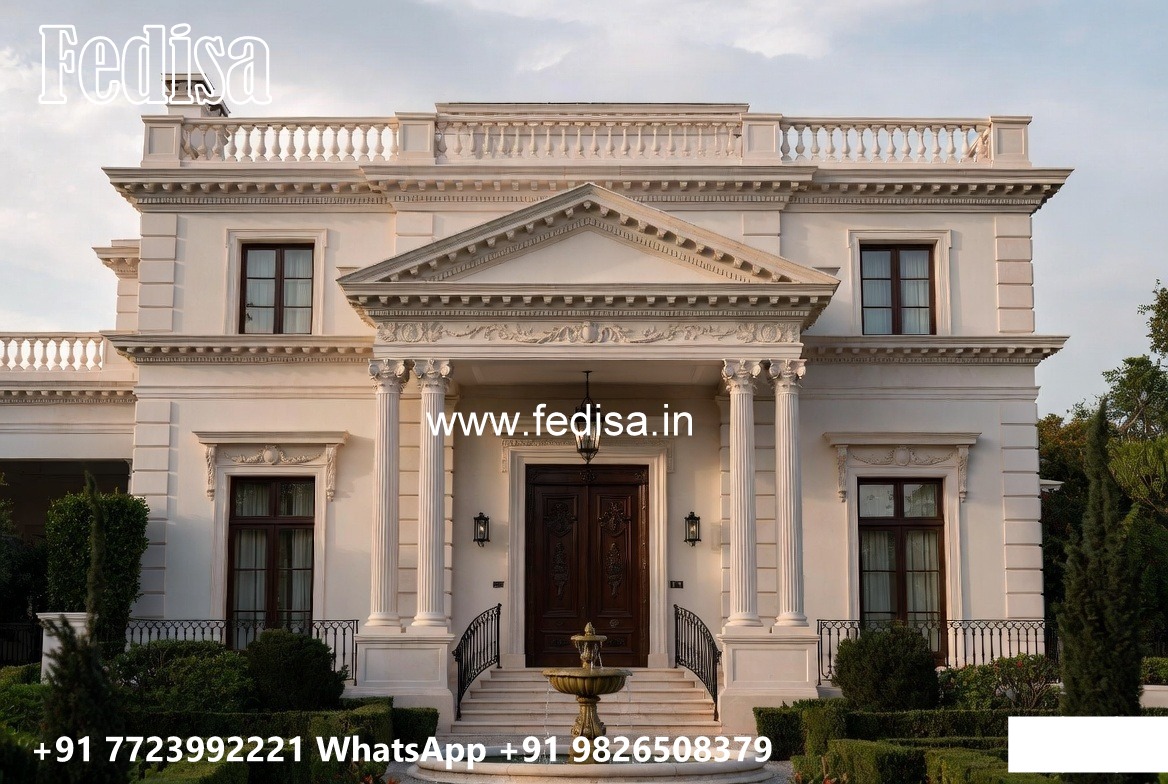 Neoclassical Villa Facade Home Decor Styles No-4036