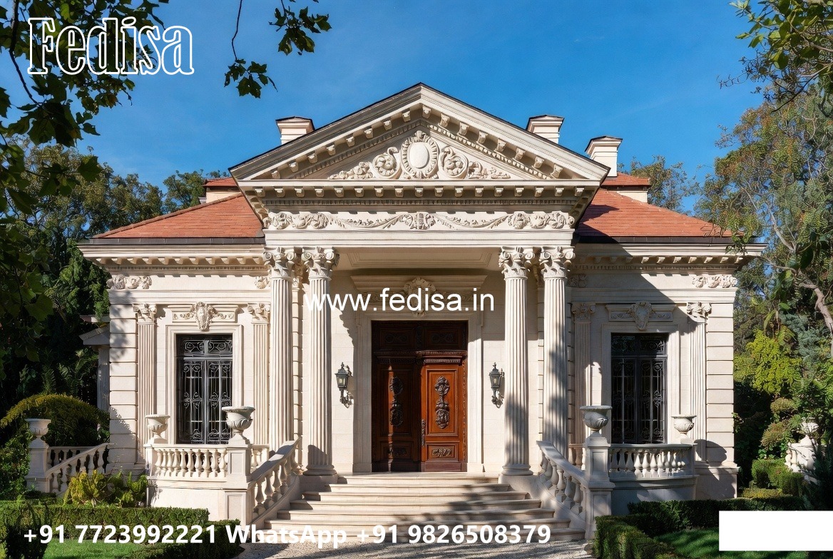 Front Yard Classic House Staircase Designs For Homes No-4099