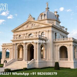 Symmetrical Villa Architecture Wall Decorating Ideas No-4163
