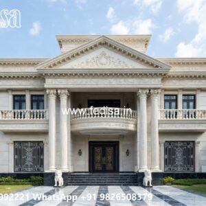 Classic Villa Garden Design 1 Floor House Design No-4173
