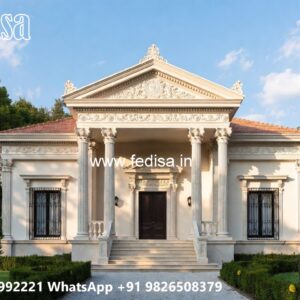 Front Yard Classic House Small Two Storey House Plans With Balcony No-4221