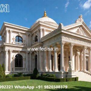 Neoclassical Villa Facade Modern Duplex House Plans No-4280