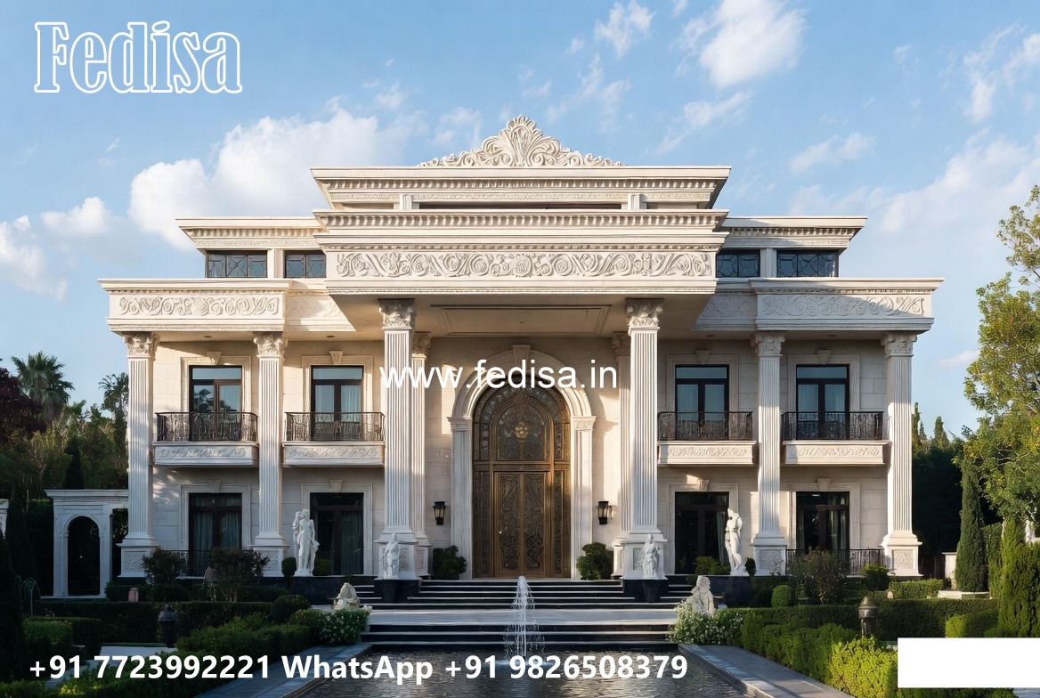 Classic Home Design With Garden One Story House Design No-4513