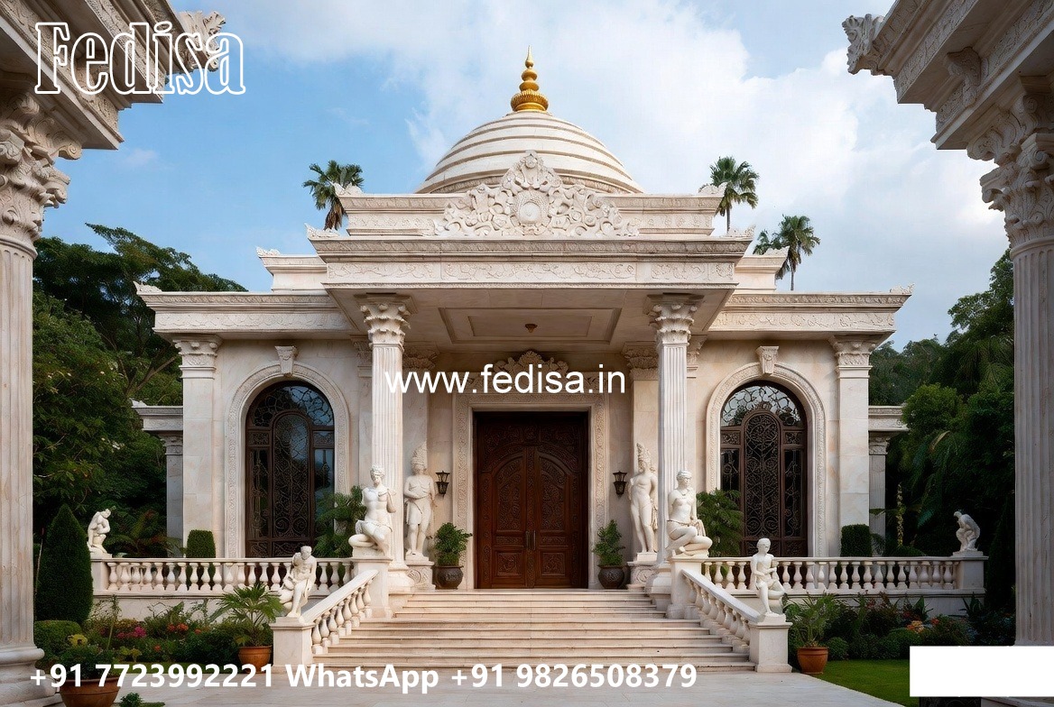 Classic Home Design With Garden Pooja Room Interior Design No-4757