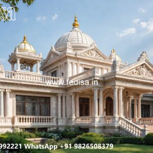 Neoclassical Villa Facade 3000 Sq Ft House Plans No-4768