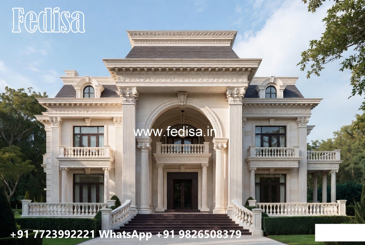 Traditional Interior Decoration Villa House Tower Design No-4777