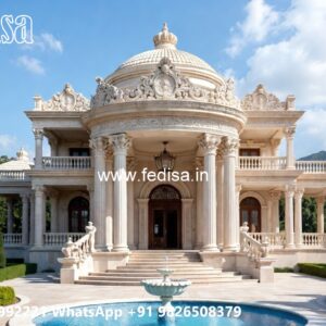 Villa Courtyard Design 4 Bed House Plans No-4785