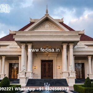Classic Villa Exterior Modern Farmhouse Architecture No-4889