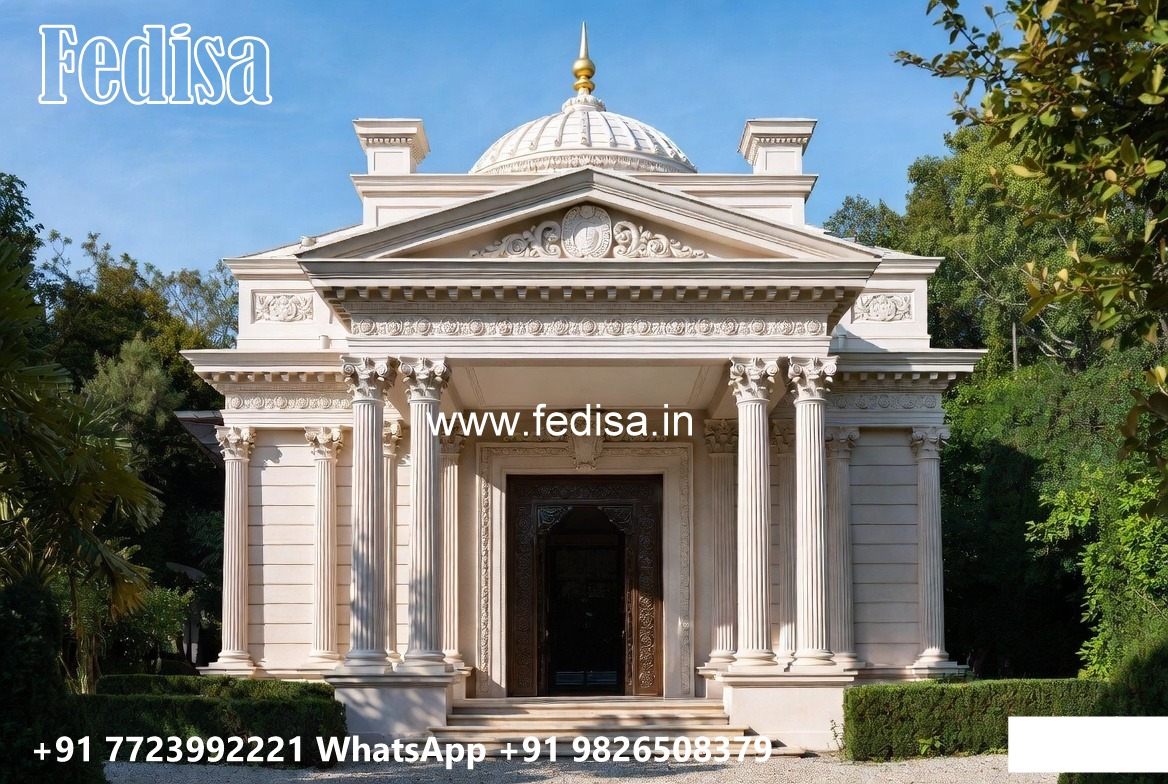 Neoclassical Villa Facade Study Corner Ideas No-4890