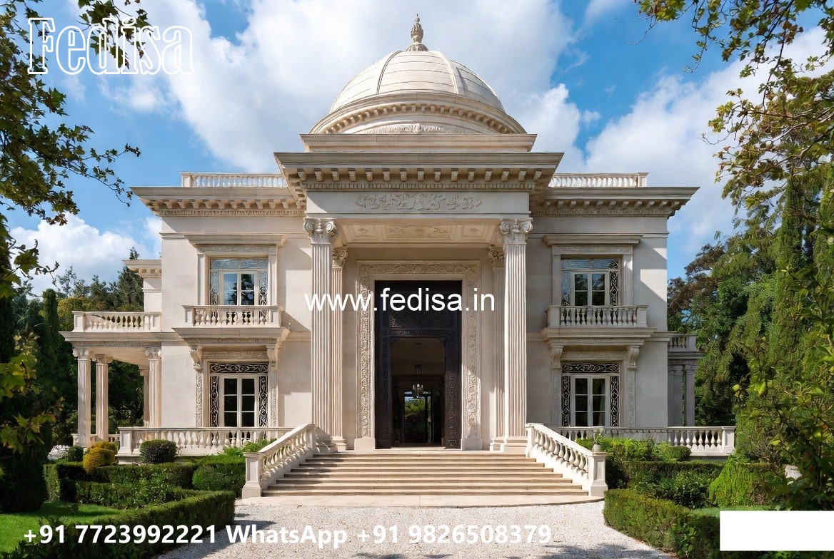 Classic Mediterranean Villa Style Homes Single House Front Design No-4914