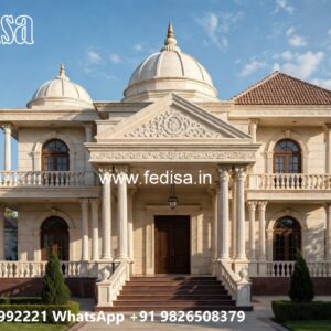 Marble Flooring Home Modern Single Floor House Design No-4949