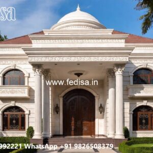 Villa With Columns Design Autocad House Design No-5014