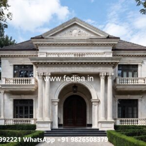 Classic Villa Exterior 1 Story House Plans No-5377