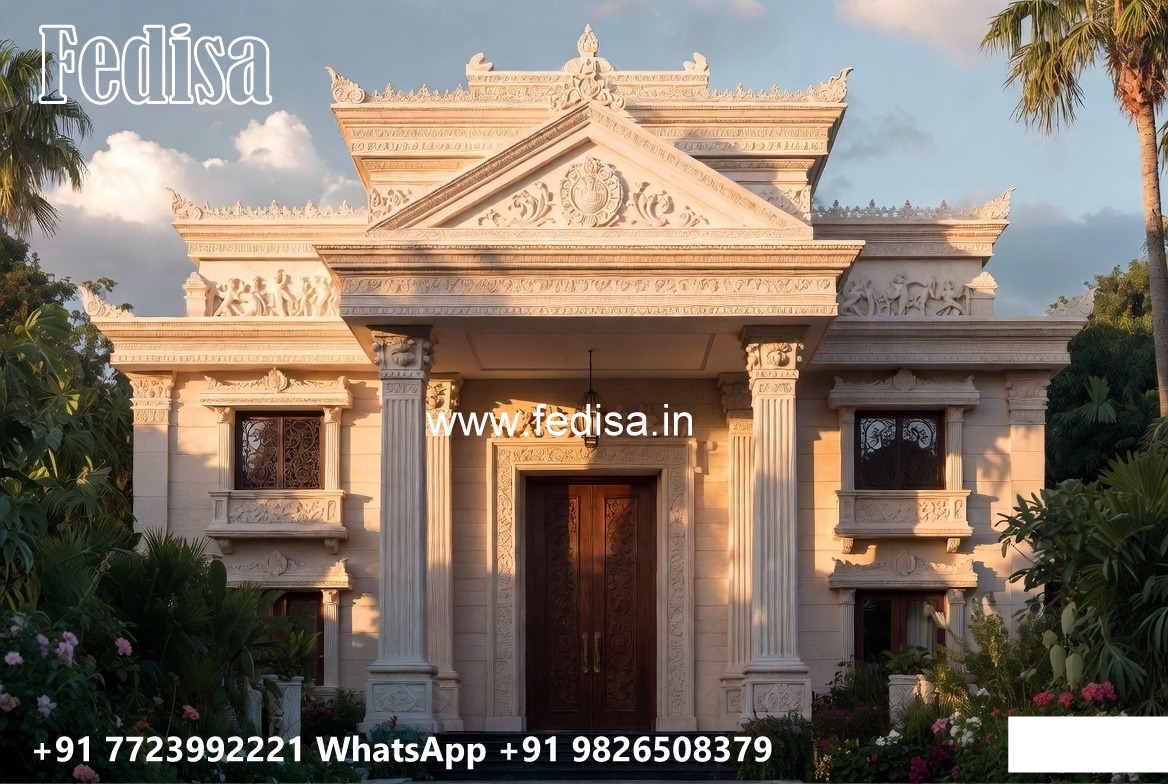 Stone Finish Home Exterior Design My House No-5468