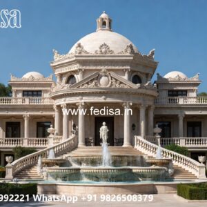 Vintage Villa Style Pillar Design In Home Front No-5619