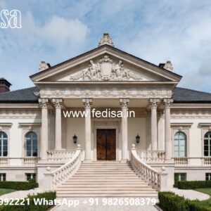 Classic Villa Exterior One Bedroom House Design No-5621