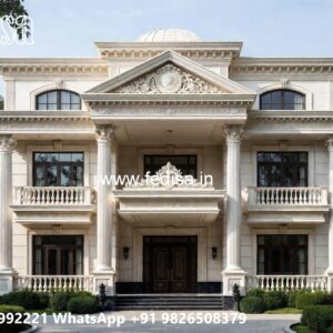 Stone Finish Villa Design 2 Storey Small House Design No-5628