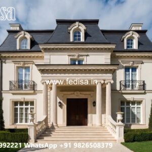 Traditional Villa Architecture House Boundary Design No-5737