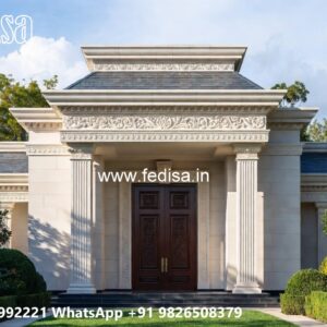 Classic Villa Design With Swimming Pool Triplex House Design No-5891