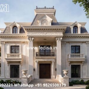Classic Villa Front Elevation Design 24×24 1 Bedroom House Plans No-5894