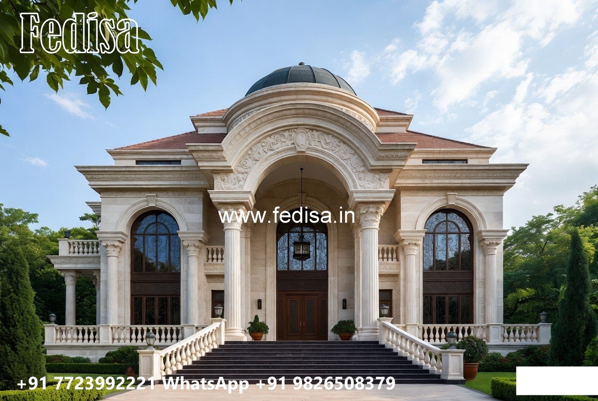 Luxury Classic Living Room Bungalow House Design With Floor Plan No-5922
