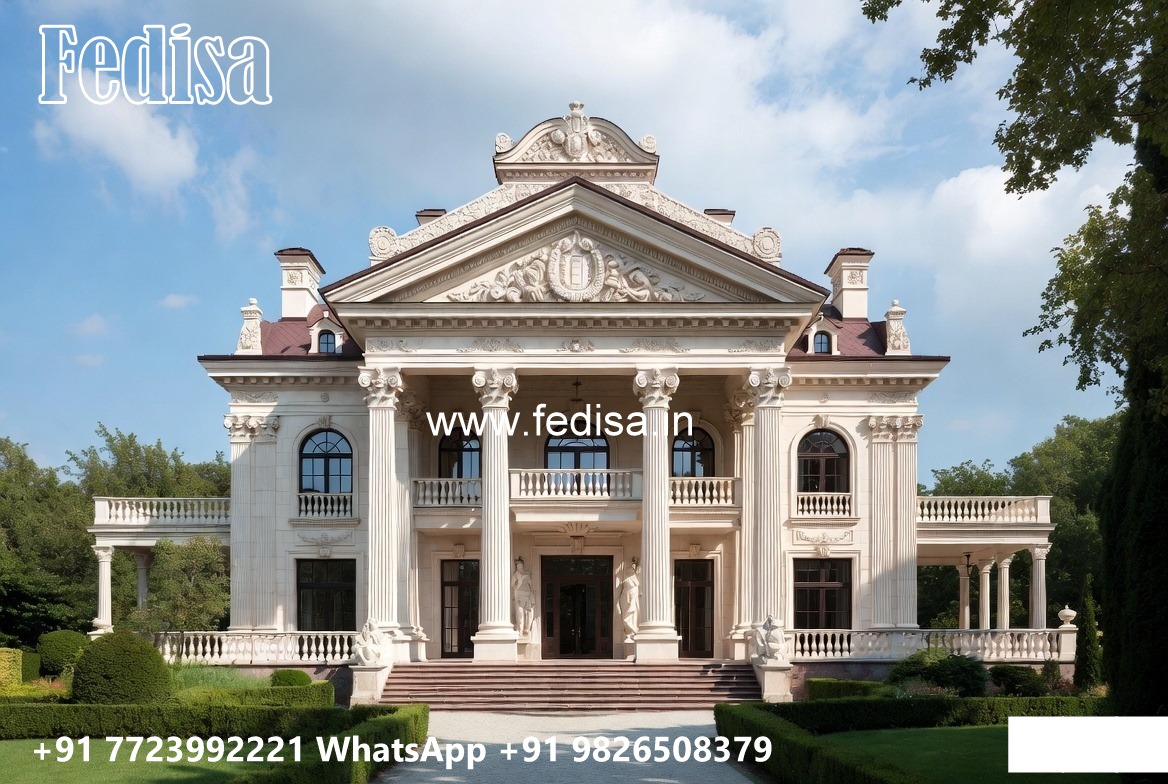 Traditional Home Facade Colonial Style House Plans No-6034