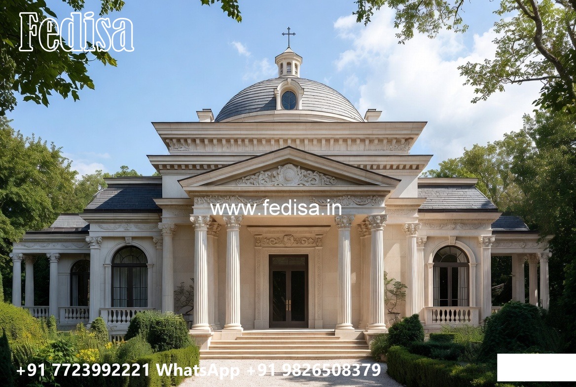 Classic Villa Exterior Spanish Style House Plans No-6109