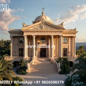 Vintage Luxury Interiors House Outside Wall Design No-6122