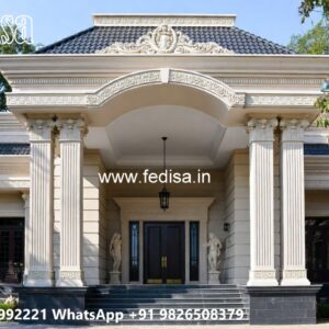 Vintage Villa Style Modern 3 Bedroom House Plans With Garage No-6229