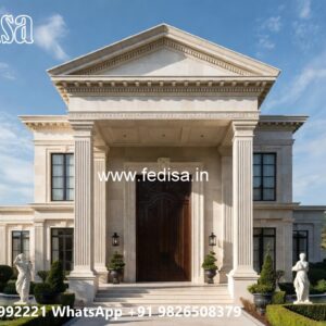 Stone Exterior Classic Home Low Cost House Design No-6528