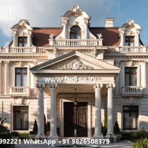 Marble Flooring Villa Design 500 Square Feet House No-6611