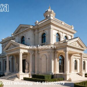 Classic Outdoor Patio Villa House Design With Floor Plan No-6618