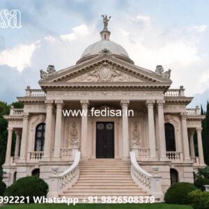 Front Yard Classic Home New House Design In Village No-6699