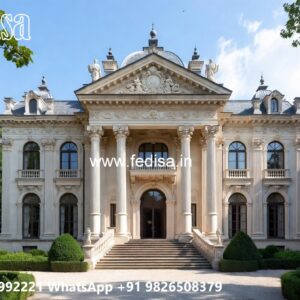 Front Yard Classic Home Slab House Design No-6943