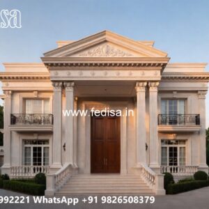 Marble Flooring Villa Design Two Room House No-6977