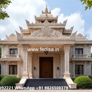Classic Home Exterior Design Simple Flat Roof House Design No-7081