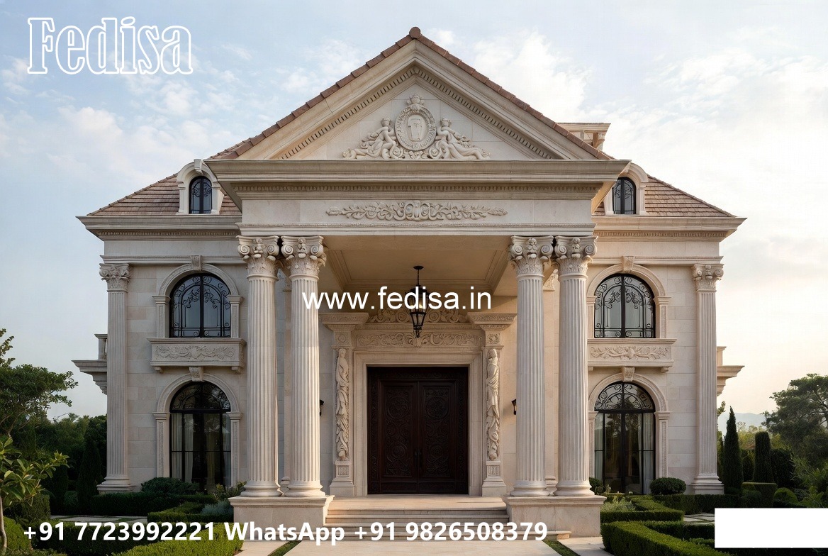 Small Classic House Design Inspiration 5bhk House Design No-7154