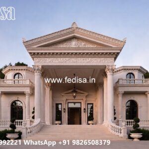 Heritage Style Villa Exterior Modern Courtyard House Plans No-7212