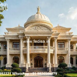 Marble Flooring Villa Design U Shaped House Plans With Courtyard No-7221