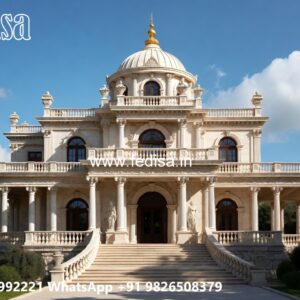 Grand Entrance Villa Design Village House Plan No-7331