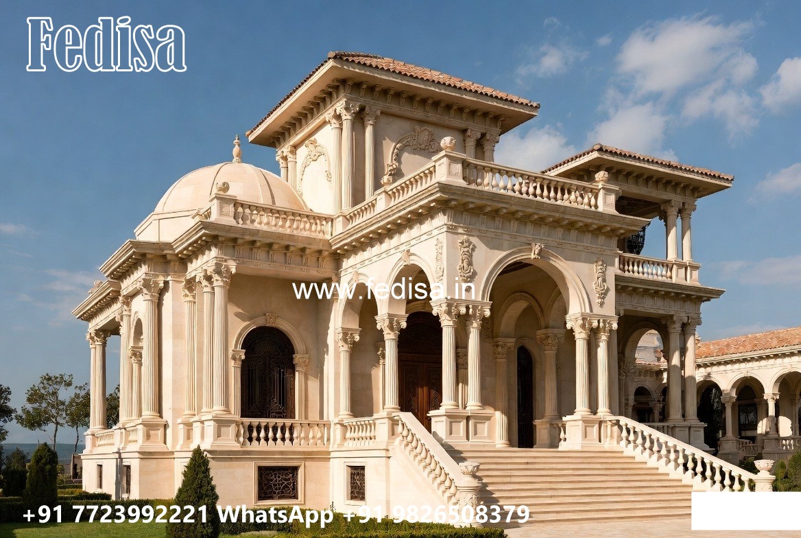 Classic Villa Design With Swimming Pool Single Room House Design No-7477