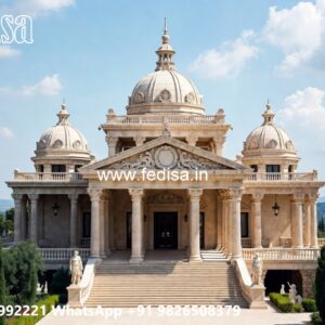 Classic Villa Front Elevation Design 4 Bedroom Flat Plan No-7480