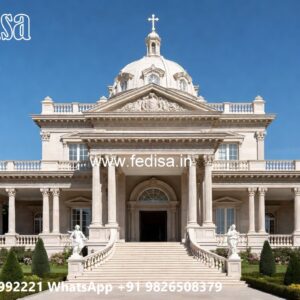 Fountain Garden Villa House Plan Design 3 Bedroom No-7714