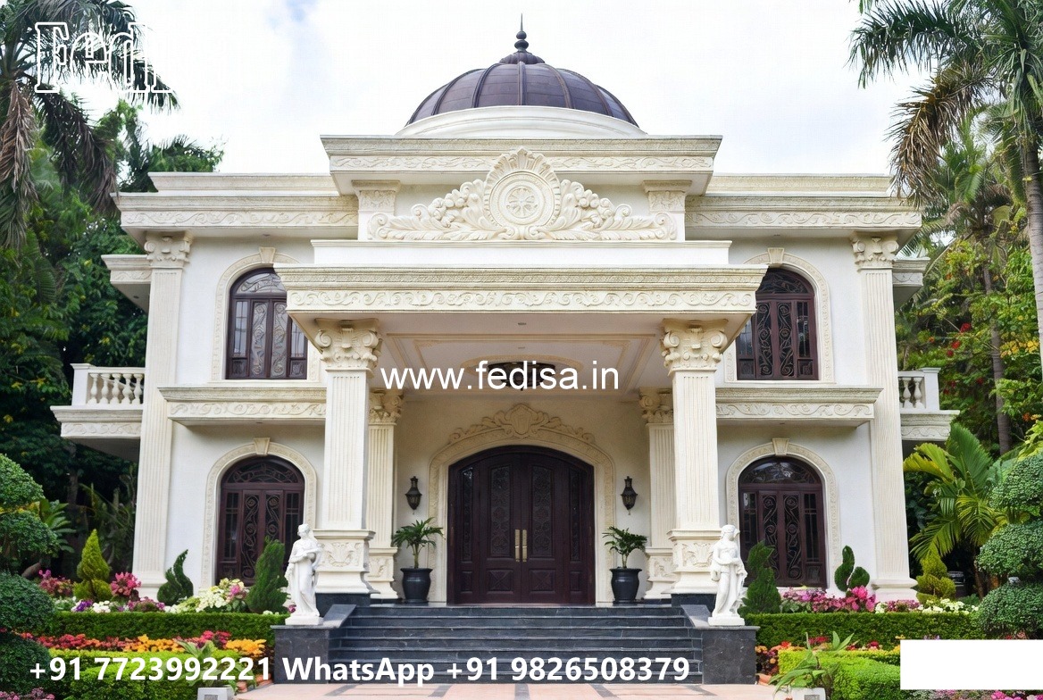 Grand Entrance Villa Design 2d Plan Drawing No-7941