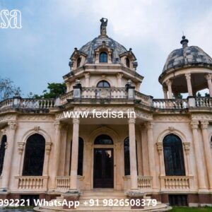Front Yard Classic Home Mountain Villa Design No-111