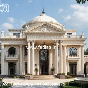 Classic House Design With Garden 200 Gaj Villa Design No-206