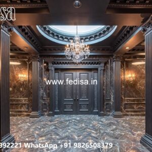 Classic Front Elevation Mexican Villa Design No-218