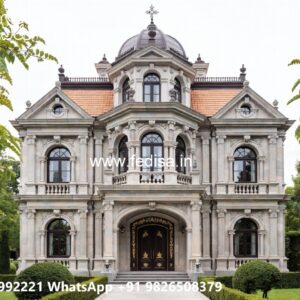Traditional Villa Architecture 2 Bedroom House Plans 3d No-735