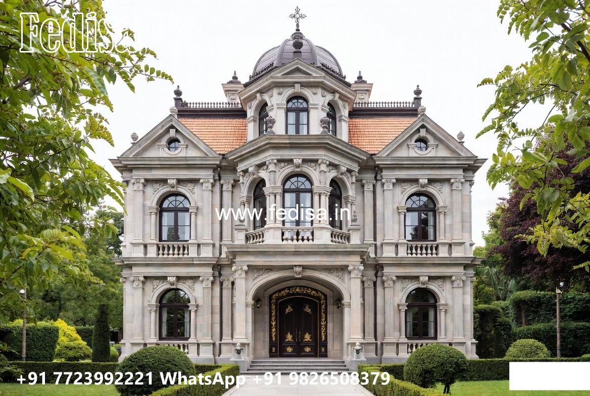 Traditional Villa Architecture 2 Bedroom House Plans 3d No-735
